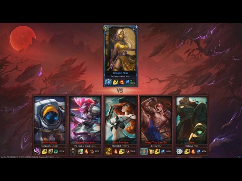 Professor Akali vs. 5 Gold Players (1v5) - League of Legends