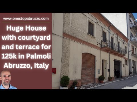 Huge Townhouse in Palmoli Abruzzo Italy with Small Courtyard | Virtual Property Tour