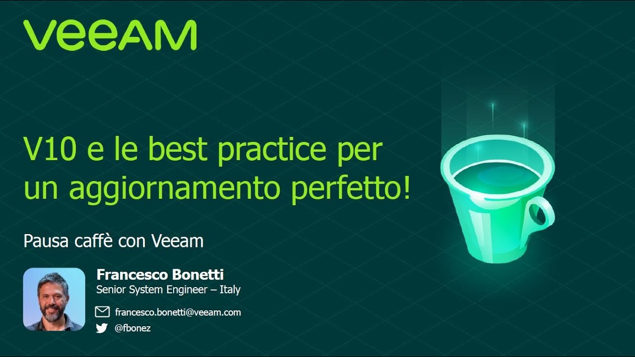 Veeam Availability Suite v10: Best practice per un aggiornamento perfetto video
