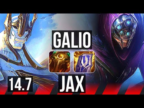GALIO vs JAX (TOP) | Comeback, Rank 6 Galio, 28k DMG | KR Challenger | 14.7
