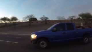 preview picture of video 'Loop 202 San Tan Freeway through Chandler & Guadalupe, AZ, 20 Mar 15, Passenger View, GP027577'