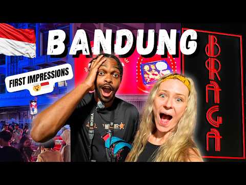 First Impressions of BANDUNG INDONESIA | Braga Street & Tiramisusu Are INSANE!! 🤯 🇮🇩