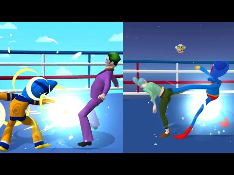 Game Comparison: Monster Run 3D vs Body Boxing Race 3D Gameplay Update Level - Game PikaName