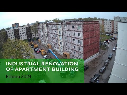Industrial renovation of apartment building (Estonia 2024)
