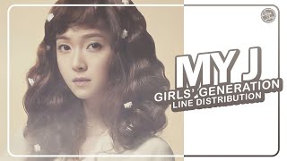 Girls&#39; Generation (소녀시대) – My J | Line Distribution (All Vocals)