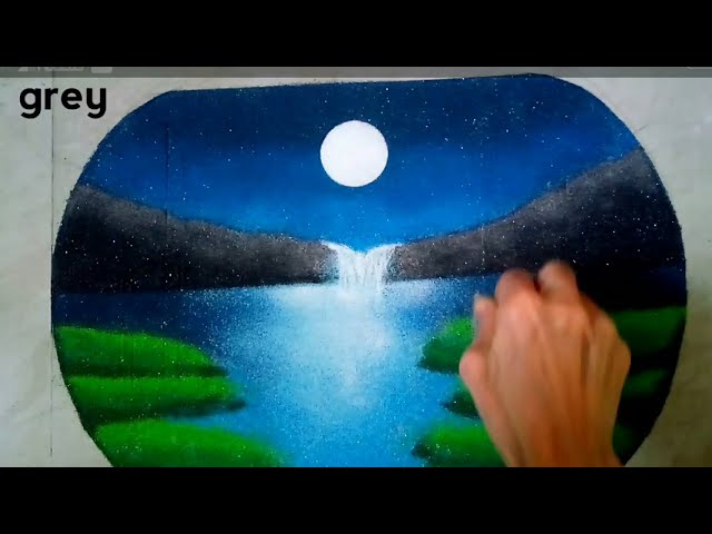 Amazing nature scenery poster rangoli design by sheela art - video 2