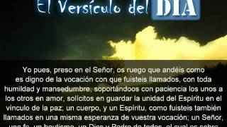 Miniatura del video: El versiculo del dia .com - Efesios 4 v1-6