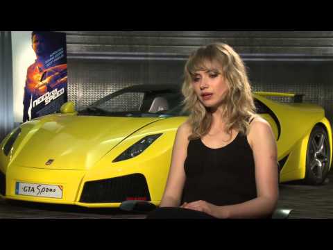 Need For Speed Interview - Imogen Poots (2014) - Aaron Paul Action