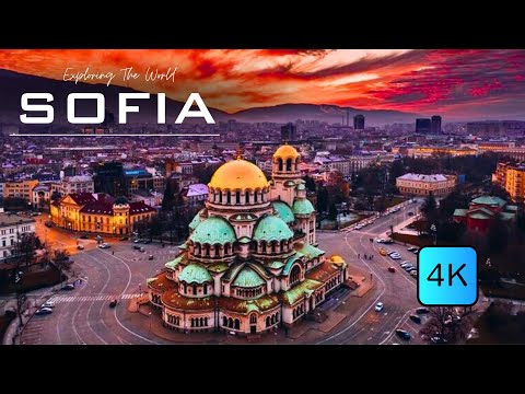 Sófia, Bulgária ● 4K UHD 60FPS - Vista aérea de drone