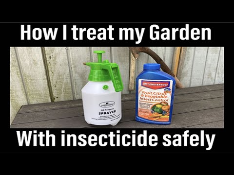 , title : 'How I apply insecticide to my garden - BioAdvanced fruit vegetable and insect control Raleigh Jones'