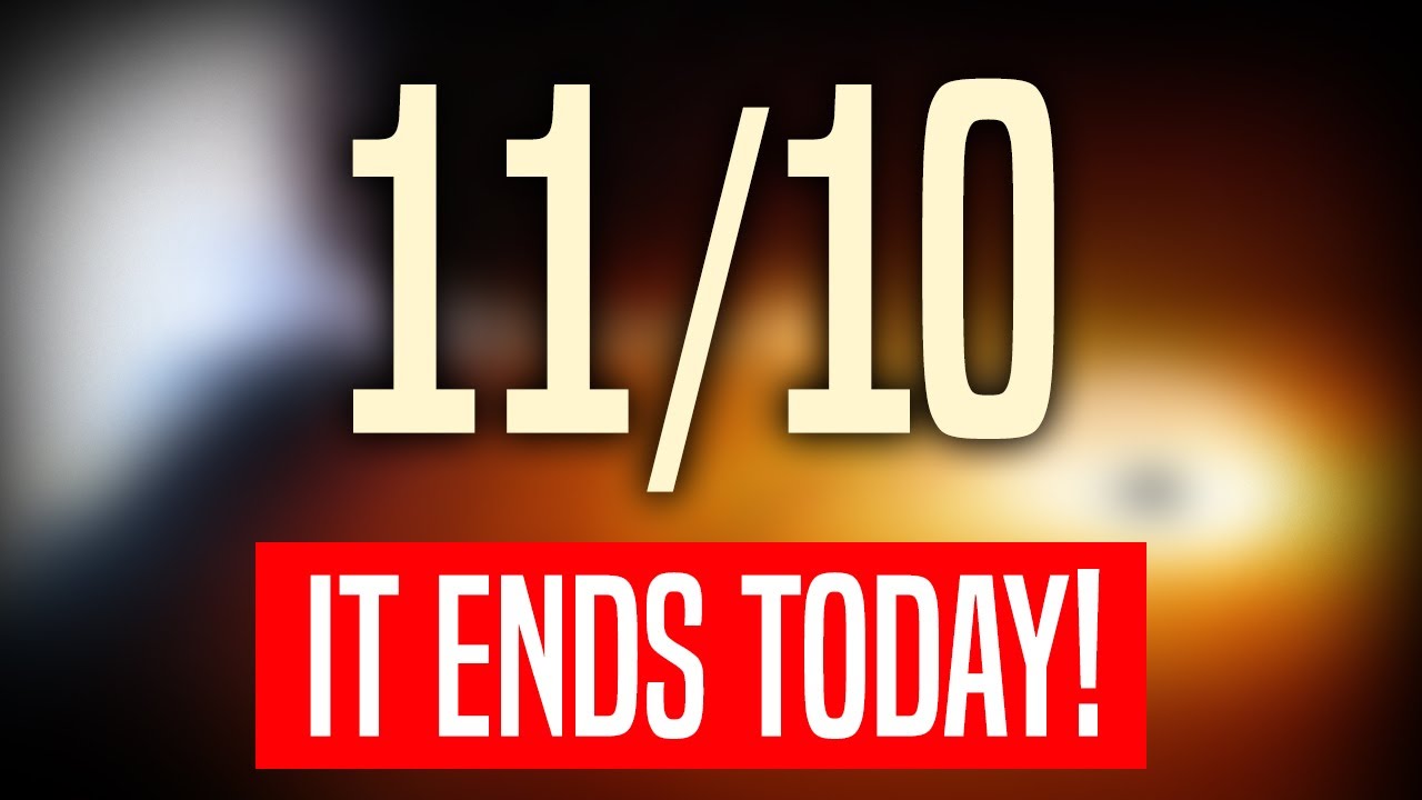 SOMETHING YOU MUST KNOW TODAY! (It's over!)