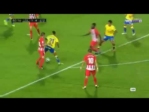 Penalti cometido a Jonathan Viera que lo para Oblak en el UD Las Palmas 1 Atletico de Madrid 5  2017