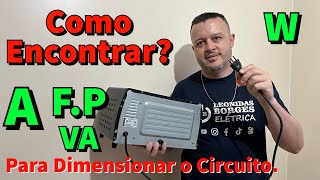 Como Encontrar a Potência Aparente para Dimensionar o Circuito?