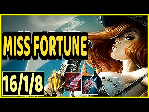 MISS FORTUNE VS ASHE - 16/1/8 KDA ADC GAMEPLAY CHALLENGER I
