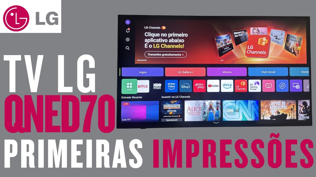 Miniatura da avaliação em vídeo de Smart TV 4K LG QNED70 55 Polegadas 55QNED70