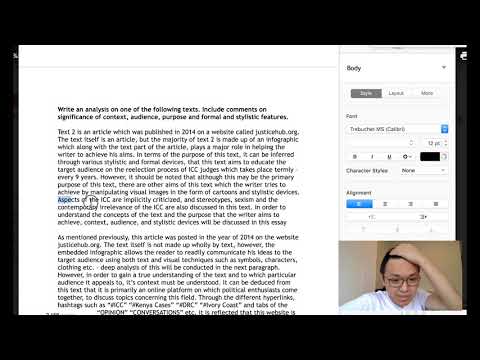 Part of a video titled How to get Level-7 in IB Eng Lang lit Paper 1 easily - YouTube