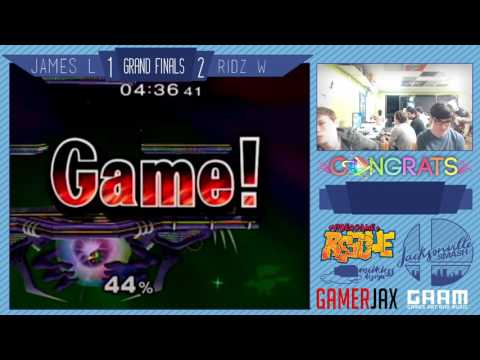 Jax Smash Weekly 1/26 - James(Falco) Vs Ridz(Fox) - Melee Grand Finals
