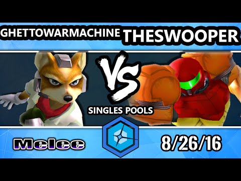 Shine 2016 SSBM - GhettoWarMachine (Fox) Vs. TheSwooper (Samus, Sheik) Melee Singles