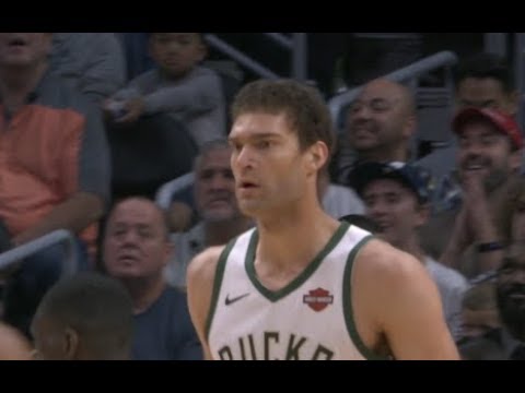 Brook Lopez Highlights vs Clippers RS19G12 - 20 Pts, 3 Blks, 6 3PM (10.11.18)