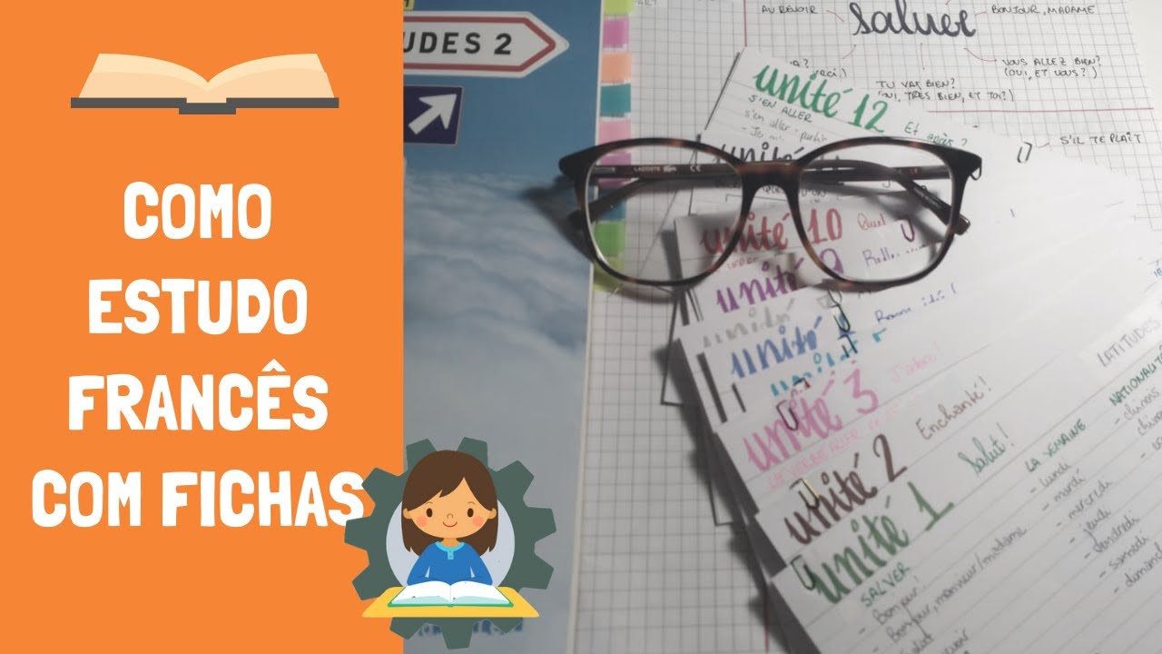 COMO ESTUDO FRANCÊS COM FICHAS