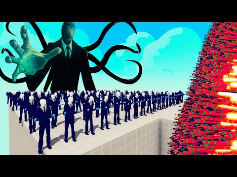 100x SLENDERMAN + 1x GIANT vs 1x EVERY GOD - Totally Accurate Battle Simulator TABS