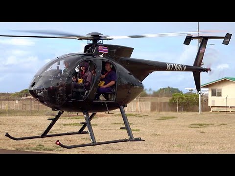 Epic MD500 Helicopter Startup & Takeoff in Paradise (Lihue, Hawaii) #engineering #aviation