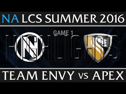Team Envy vs Apex Highlights, Game 1 NA LCS Week 7 Day 3 Summer 2016 - NV vs APX G1