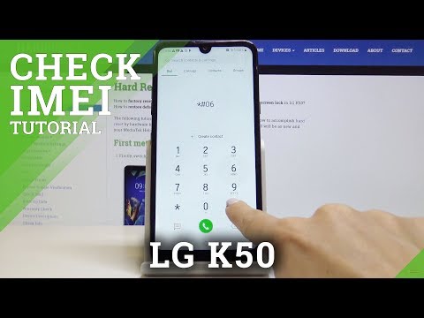 How to Check IMEI Number in LG K50 - Locate Serial Number