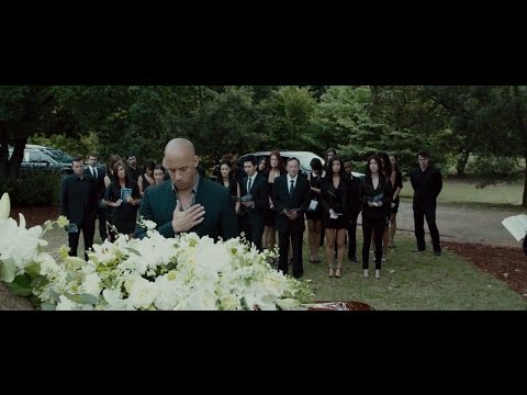 Furious Seven Han's Funeral and Toretto vs Shaw