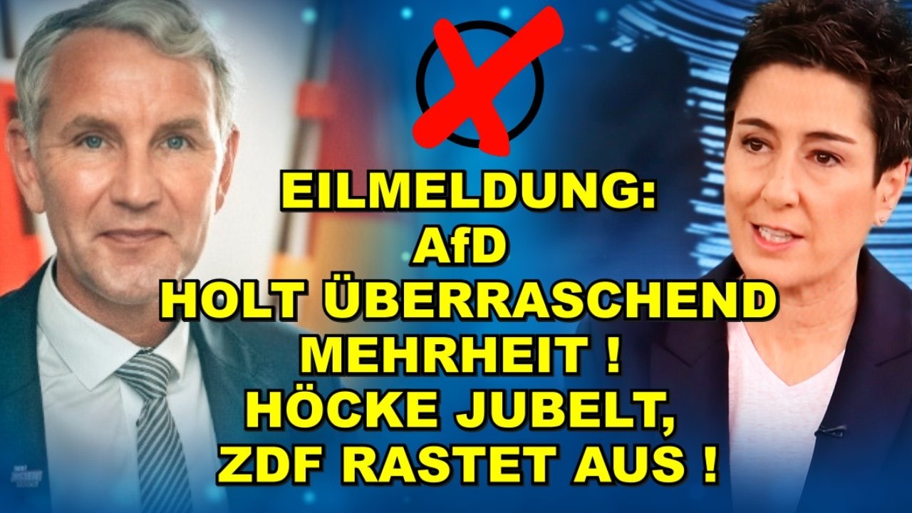 AfD HOLT MEHRHEIT! Höcke JUBELT, ZDF TOBT!