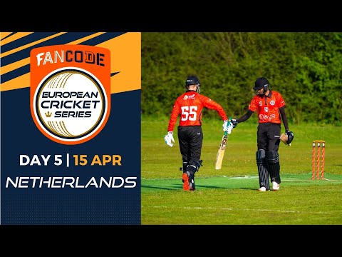 🔴 FanCode European Cricket Series Netherlands, 2022 | Day 5 Part 1 of 2 | T10 Live Cricket