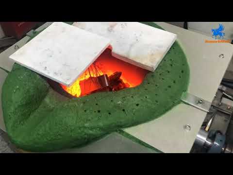 Induction metal melting furnace for gold, silver, copper, brass, bronze with capacity of 20-100kg