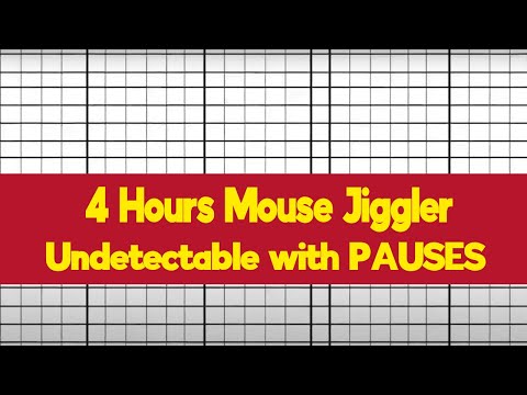 Mouse Jiggler WITH PAUSES - Undetectable mouse mover for 4 Hours