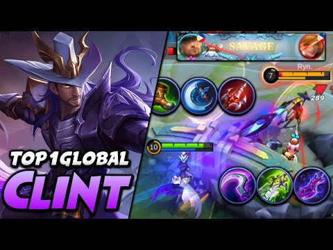 CLINT BEST BUILD to easily get SAVAGE!! | Top 1 Global Clint