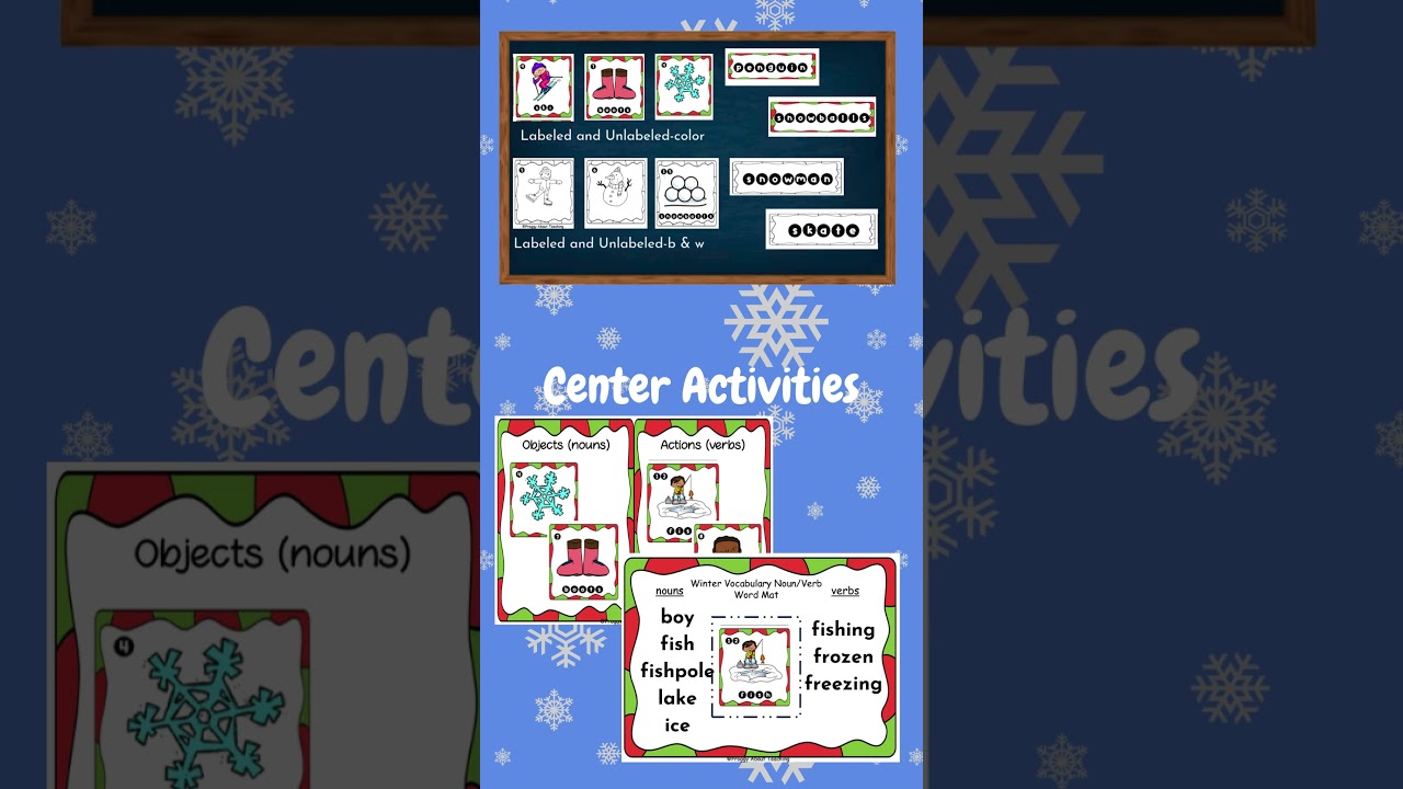 Winter Write the Room Literacy Activities