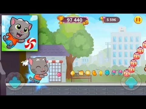 Cool Fullscreen Reverse Gameplay HD - Talking Tom Candy Run