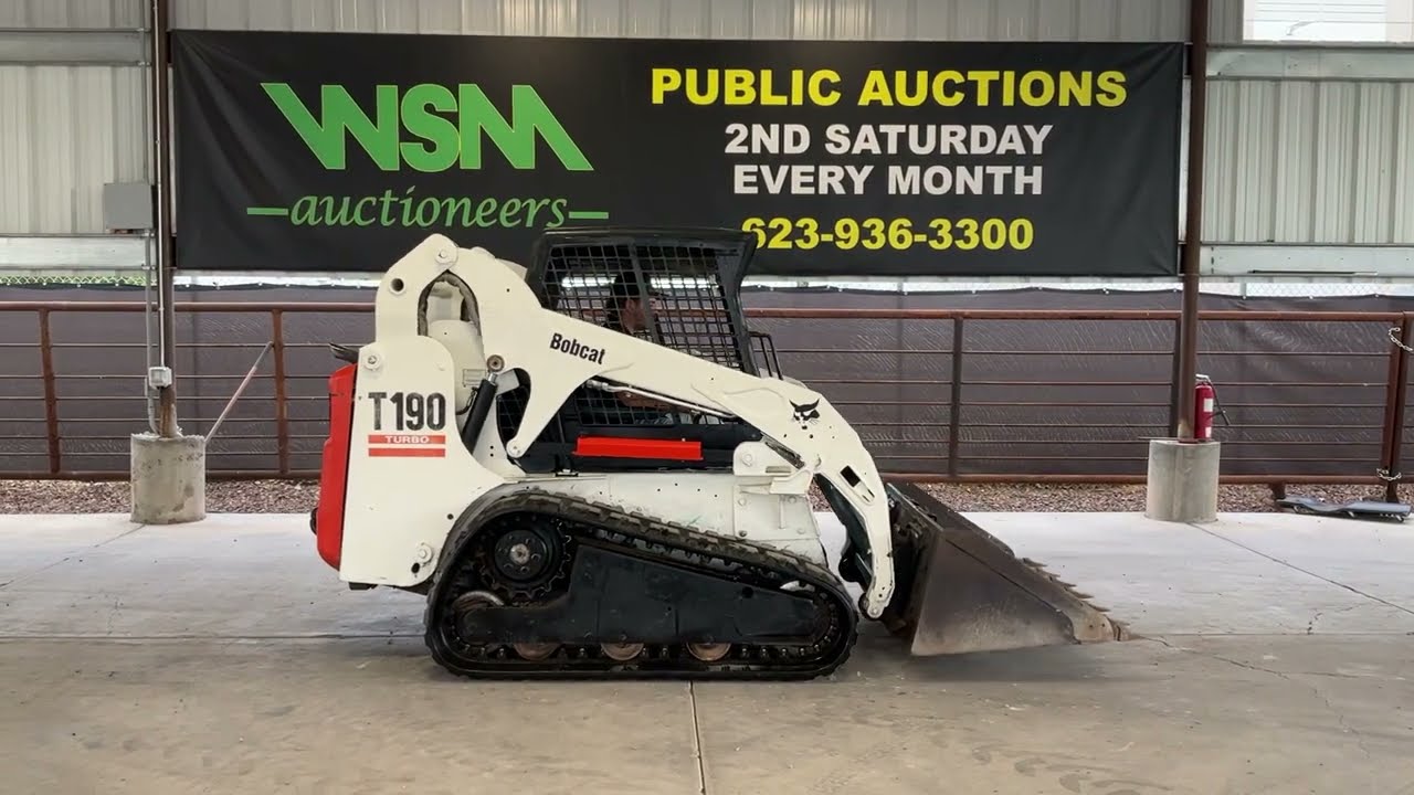 Bobcat T190 Skid Steer Loader For Virtual Auction October 14, 2023