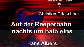 Auf der Reeperbahn nachts um halb eins - Hans Albers - Karaoke