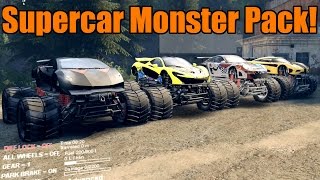 Spin Tires | Supercar Monster Truck Pack!!