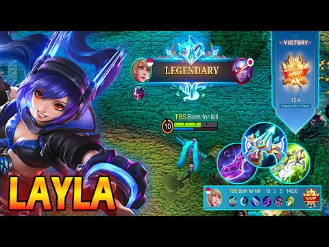 19 Kills! Layla new build for pro player - Top 1 Global Layla ~ MLBB