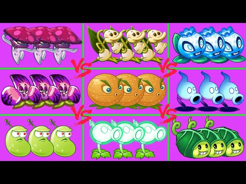 Tournament Team Nightcap Plants Vs 08 Super Team Plant Max Level - Who Will Win? - PvZ 2 Battlez