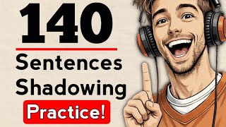 140 English Sentence Daily life Conversation Shadowing Practice (B1-C2) English Podcast