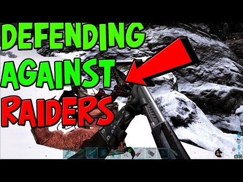 DEFENDING MY BASE AGAINST RAIDERS & STEALING CRYOPOD DINOS I ARK RAGNAROK PVP S2#14