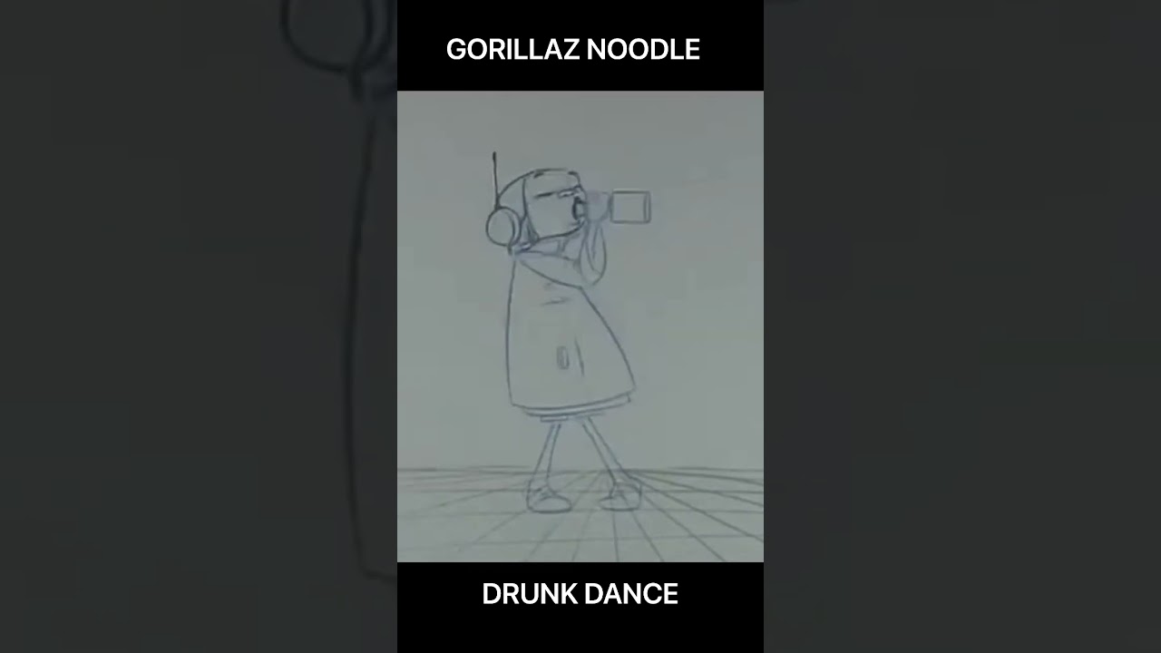 GORILLAZ NOODLE DANCE fan animation #anim #fanart #gorillaz #noodledance #character #fun #anime
