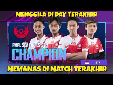 DETIK-DETIK BTR RA MEMANAS DI MATCH TERAKHIR DAN JUARA PMPL SEA SEASON 2 2020
