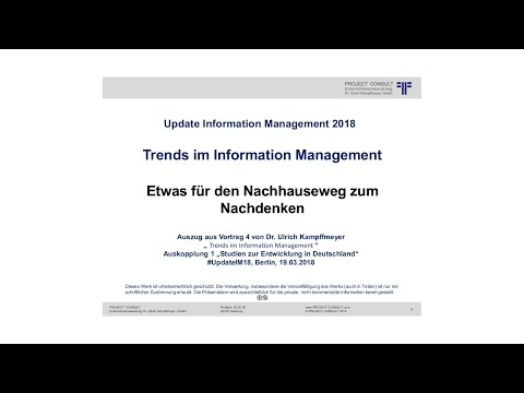 [DE] "Etwas für den Nachhauseweg zum Nachdenken" | Dr. Ulrich Kampffmeyer | Update IM 2018 | Berlin