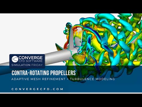 Simulating Contra-Rotating Propellers in CONVERGE