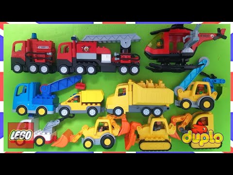 🚒 LEGO DUPLO various cars and trucks assembling ang playing  🚐