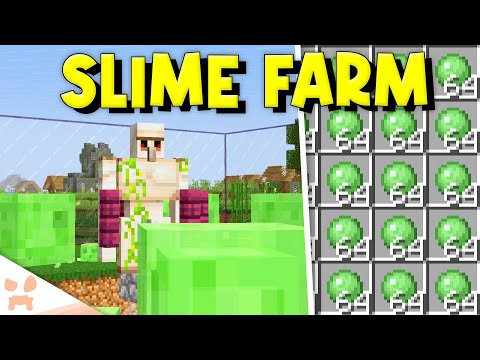 wattles - Minecraft 1.20 Slime Farm Tutorial | Easy, Efficient