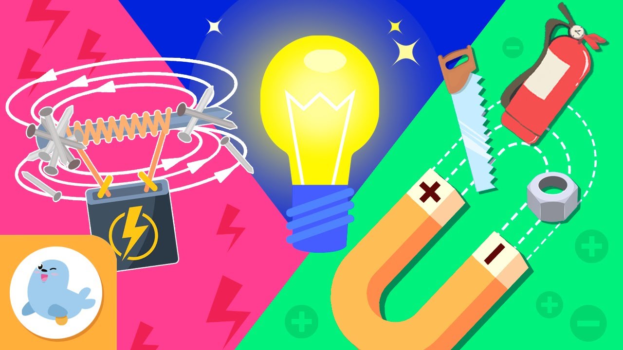 ELECTRICITY, MAGNETISM and ELECTROMAGNETISM ⚡ Science for kids 💡 COLLECTION